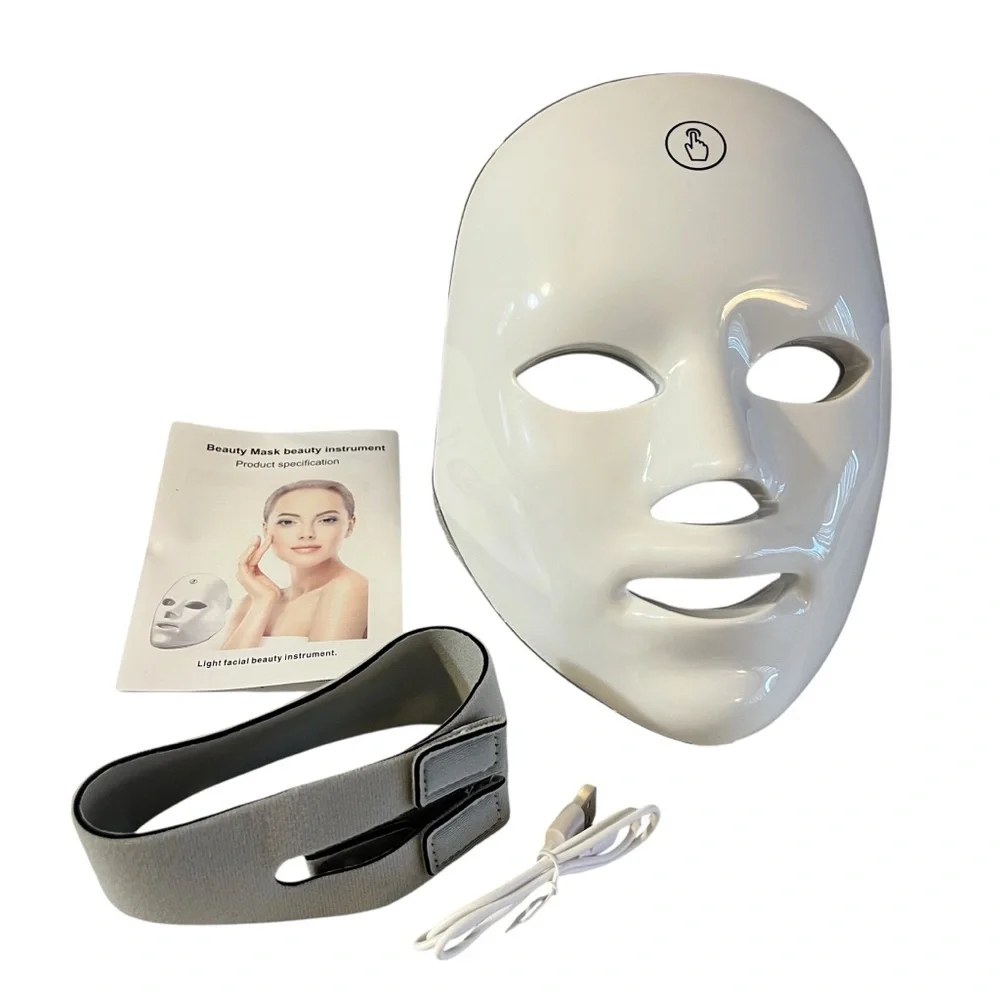 LED Facial Therapy Mask for Women - White